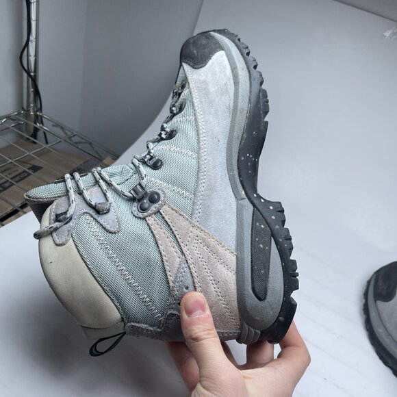 Asolo Gore Tex Voyager XCR Blue Tan Hiking Outdoors Trail Boots Womens Size 8.5 - Picture 12 of 16